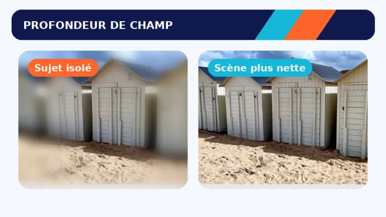 Comparaison photographique entre faible et grande profondeur de champ